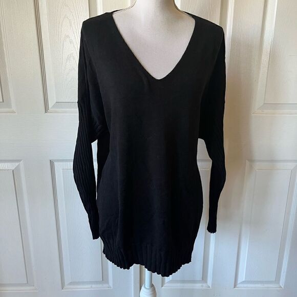 Adrianna Papell V-Neck Tunic Sweater NWT - Picture 2 of 12